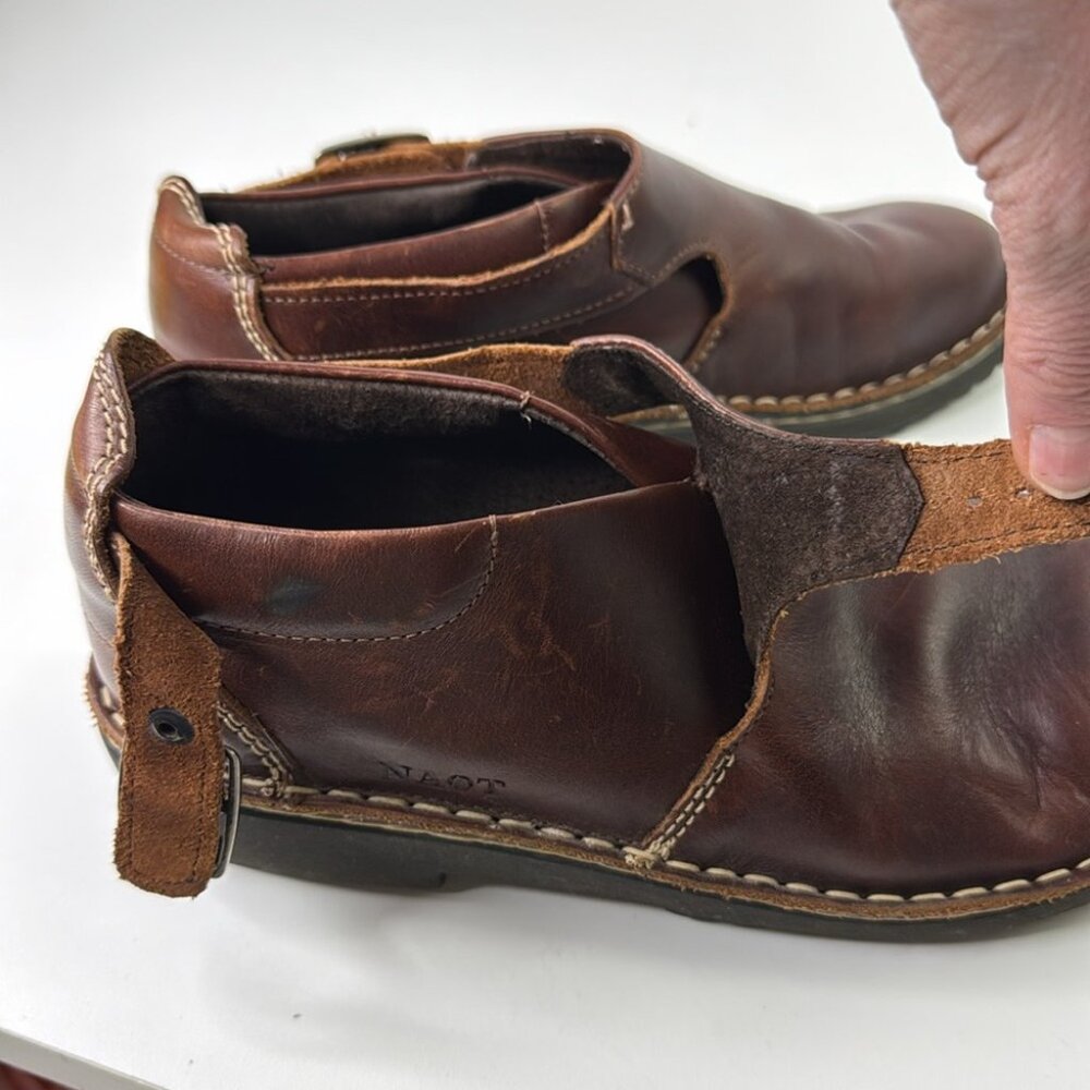 SOLD - Naot Tan Leather Loafer Shoes size 39 - Picture 10 of 14